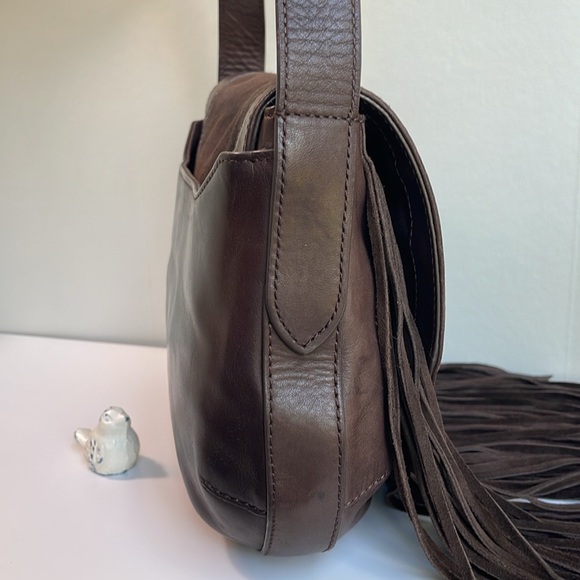 Frye Ray Fringe Saddle Bag - Picture 12 of 17